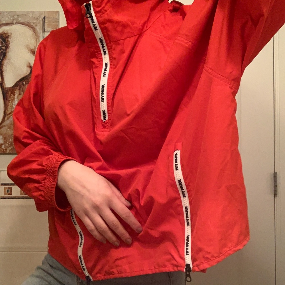 Red IVY PARK wind breaker